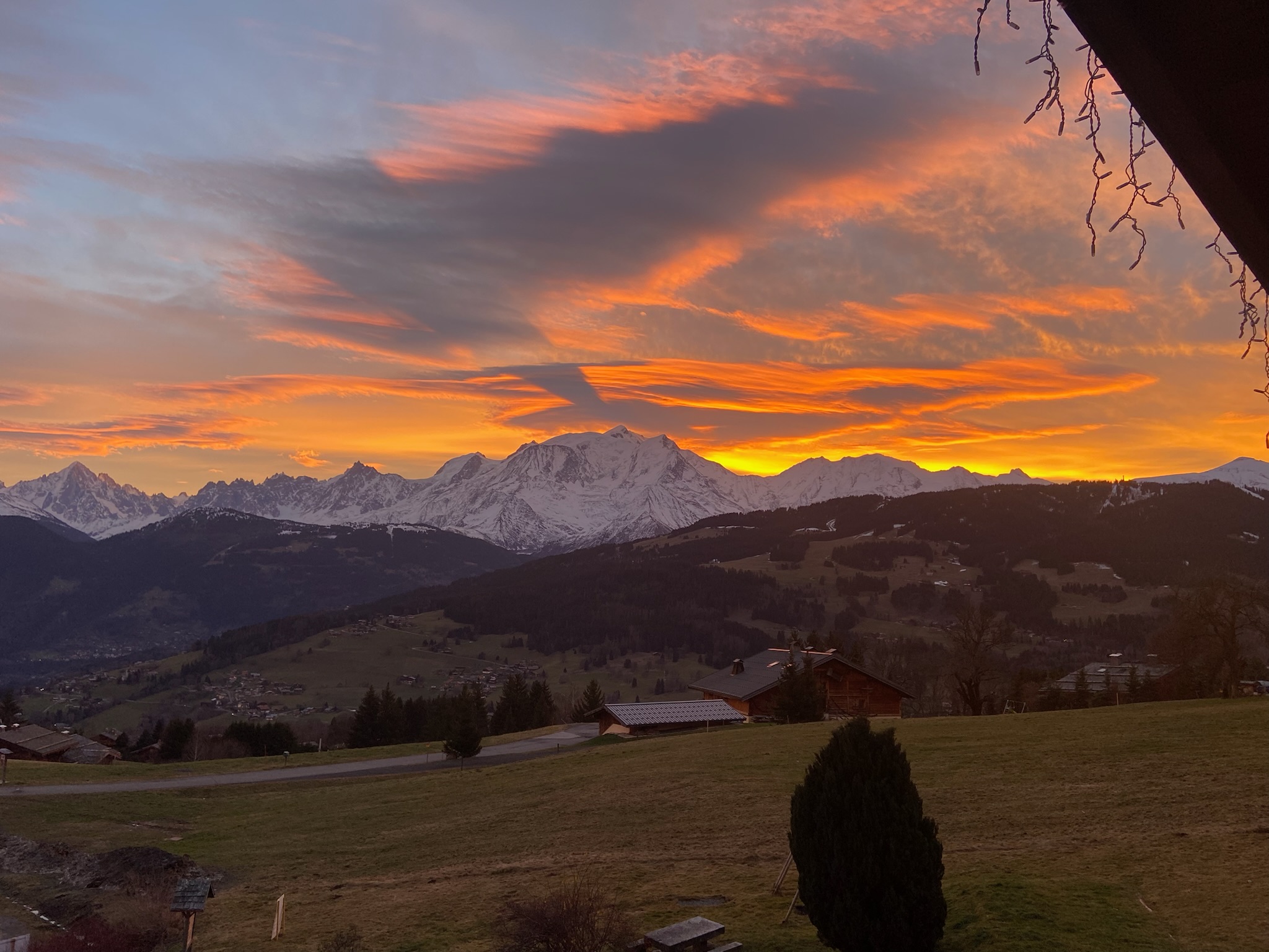 Les Terrasses du Cuchet - Vue Mont Blanc à Combloux